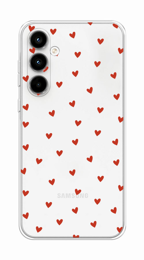 

Чехол на Samsung Galaxy A35 5G "Red hearts", Красный;прозрачный, 2109350-1