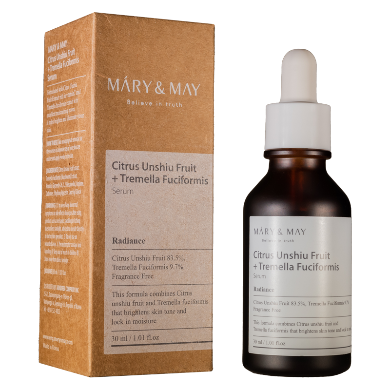 Сыворотка с мандарином и ледяным грибом Mary&May Citrus Unshiu Fruit Tremella 30 мл