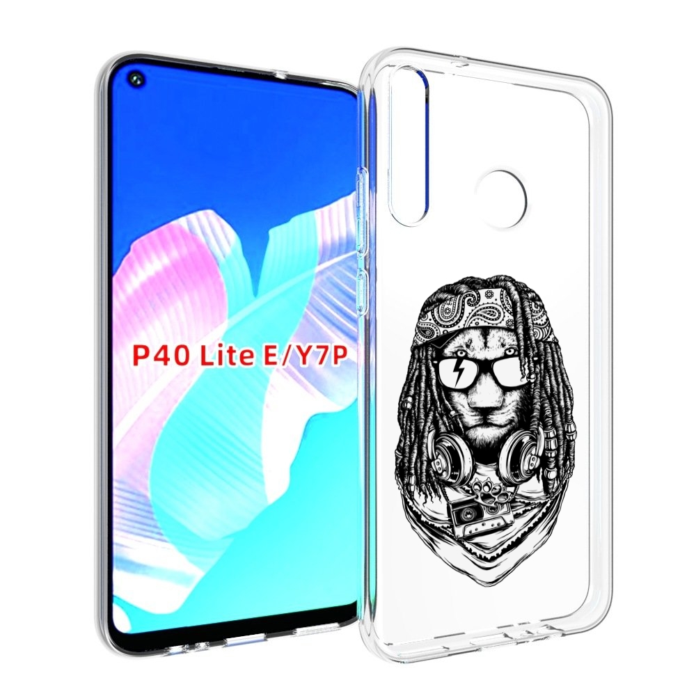 

Чехол бампер MyPads дреды льва для Huawei P40 Lite E., Прозрачный, Tocco