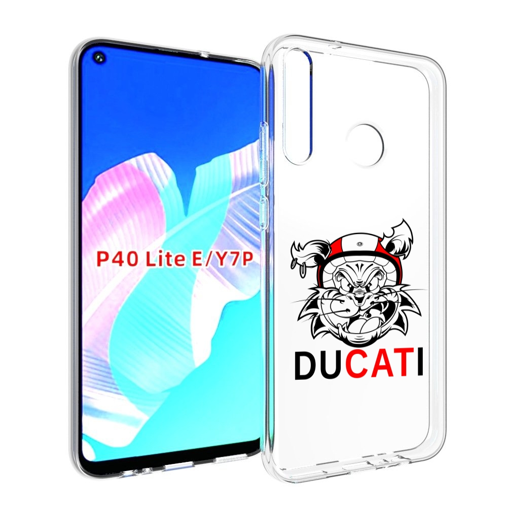 

Чехол бампер MyPads дукати для Huawei P40 Lite E., Прозрачный, Tocco