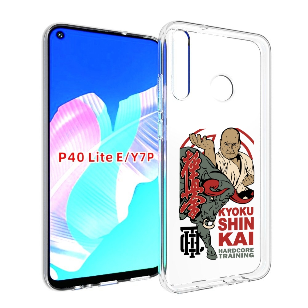 

Чехол бампер MyPads единоборства рисунок для Huawei P40 Lite E., Прозрачный, Tocco