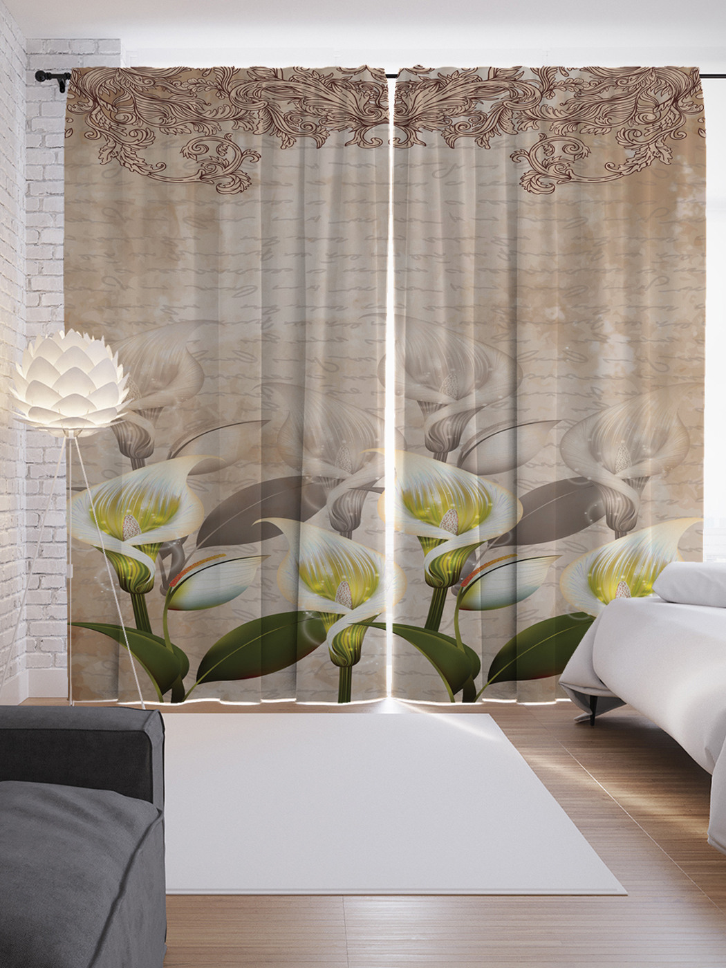 

Шторы JoyArty с фотопечатью "Письмо свежести" из сатена, 290х265 см, Письмо свежести