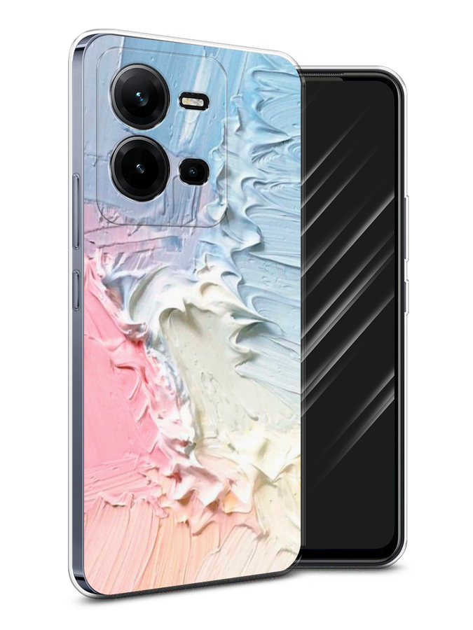 

Чехол Awog на Vivo V25 / Виво V25 "Фруктовое мороженное", Голубой;розовый;желтый, ok