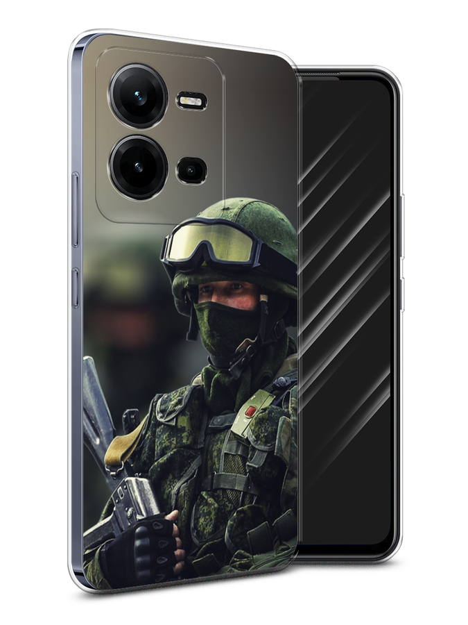 

Чехол Awog на Vivo V25 / Виво V25 "Солдат", Зеленый;серый, ok