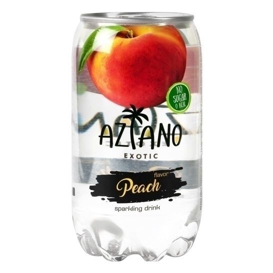 Газированный напиток Aziano PeaСh fruit sparkling drink персик 250 мл