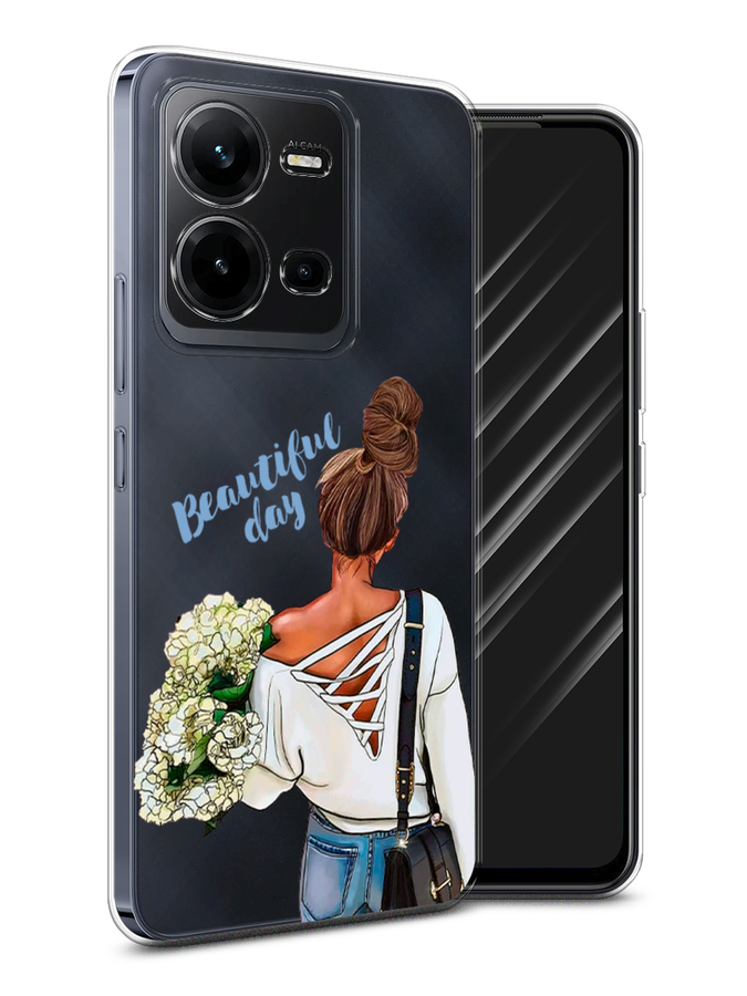 

Чехол Awog на Vivo V25 / Виво V25 "Beautiful day vector", Коричневый;белый;зеленый, ok