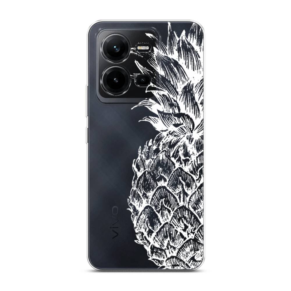 

Чехол Awog на Vivo V25 / Виво V25 "Ананас графика белая", Белый, ok
