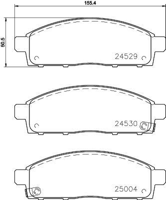 

Тормозные колодки NISSHINBO передние дисковые Strong Ceramic NP3016SC