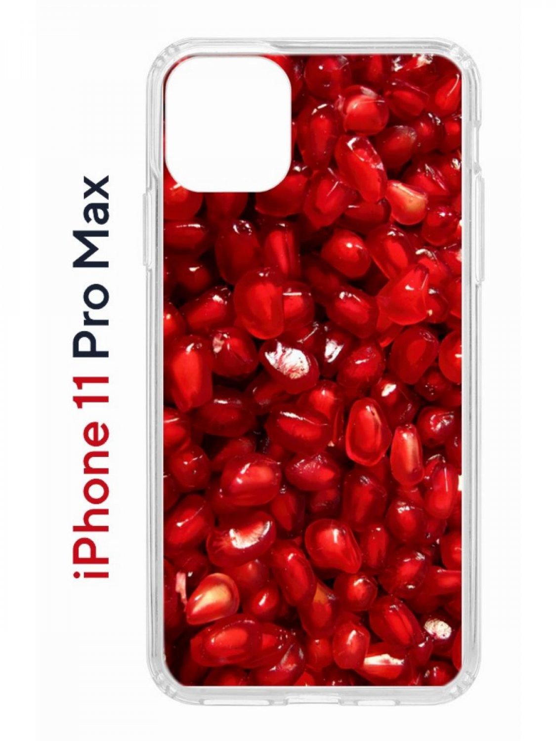 Чехол на iPhone 11 Pro Max с принтом Kruche Print Гранат, бампер с защитой камеры