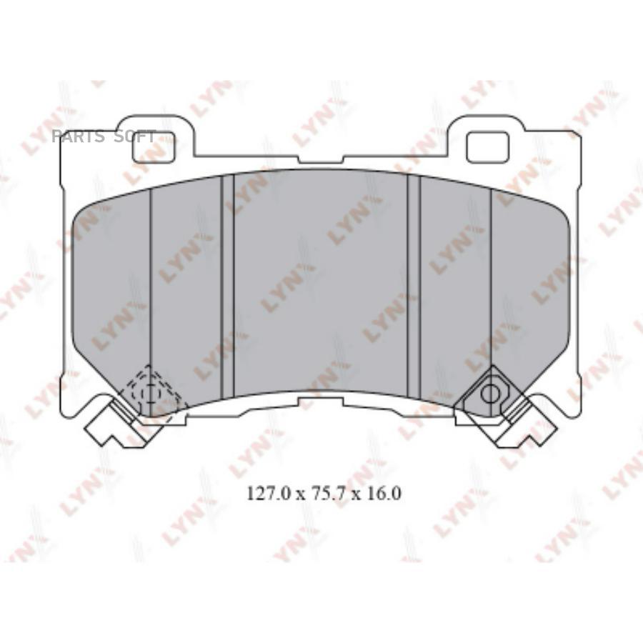 

Колодки торм.пер.INFINITI FX(S51) 08> / G(V36) 07> / Q50 13> / Q70 13> / QX70 13>