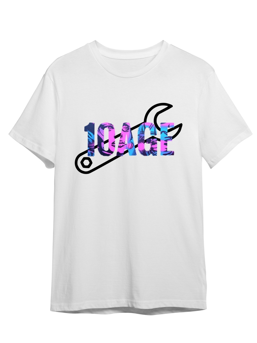 Футболка унисекс СувенирShop 10AGE/ТенЭйдж 2 белая XL (50-52)