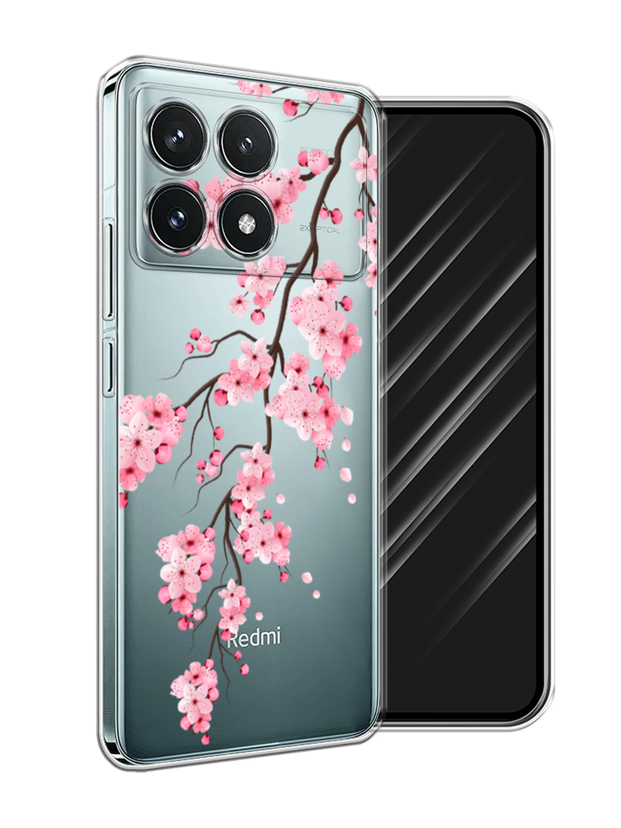 

Чехол Awog на Xiaomi Redmi K70 Pro 5G "Розовая сакура", Розовый;белый;коричневый, 320750-1