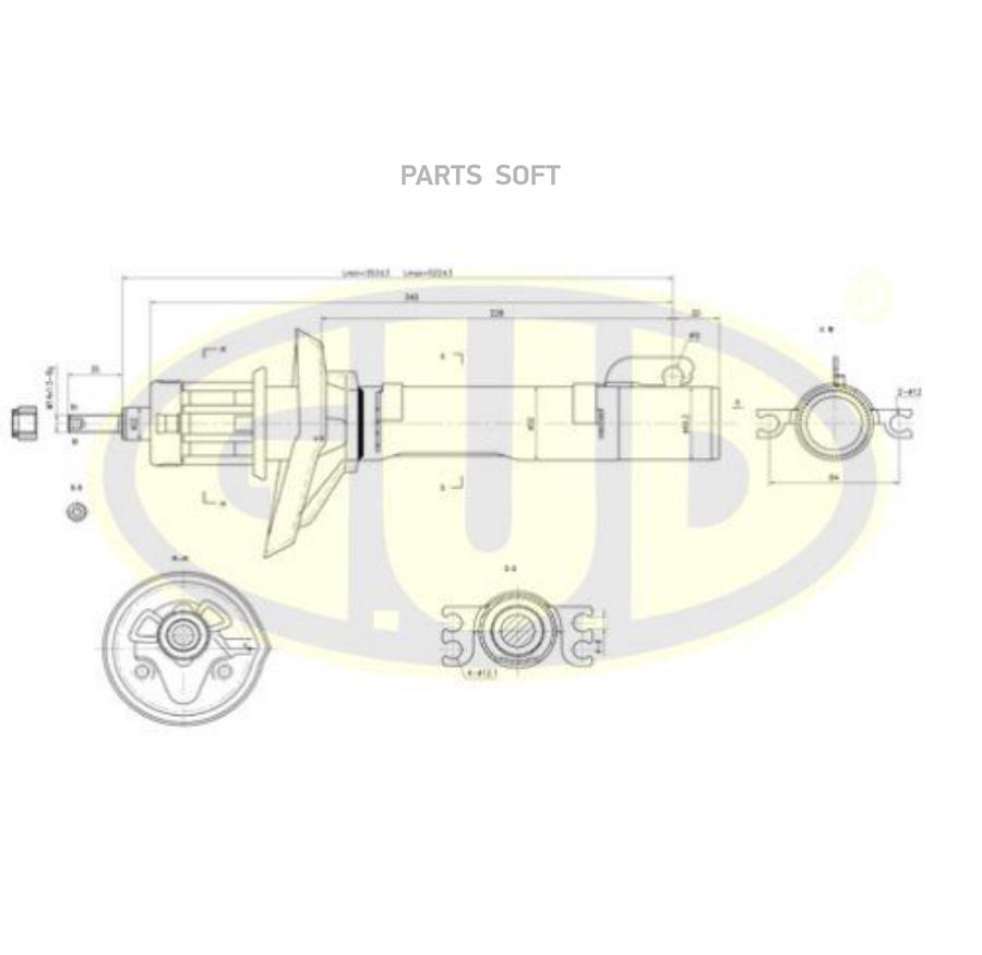 

Амортизатор Audi A3/Vw Golf Iv/Bora/Sko Octavia Пер G.U.D арт. GSA634812
