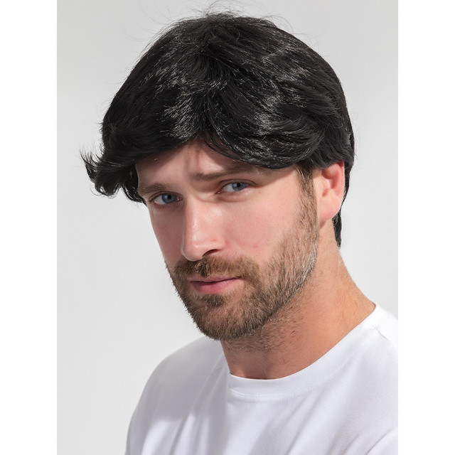 Парик мужской Wig-Parik черный короткий парик wig parik мужской