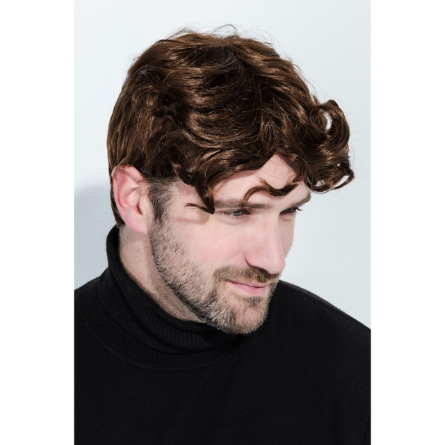 Парик мужской Wig-Parik коричневый короткий кудрявый парик мужской wig parik короткий