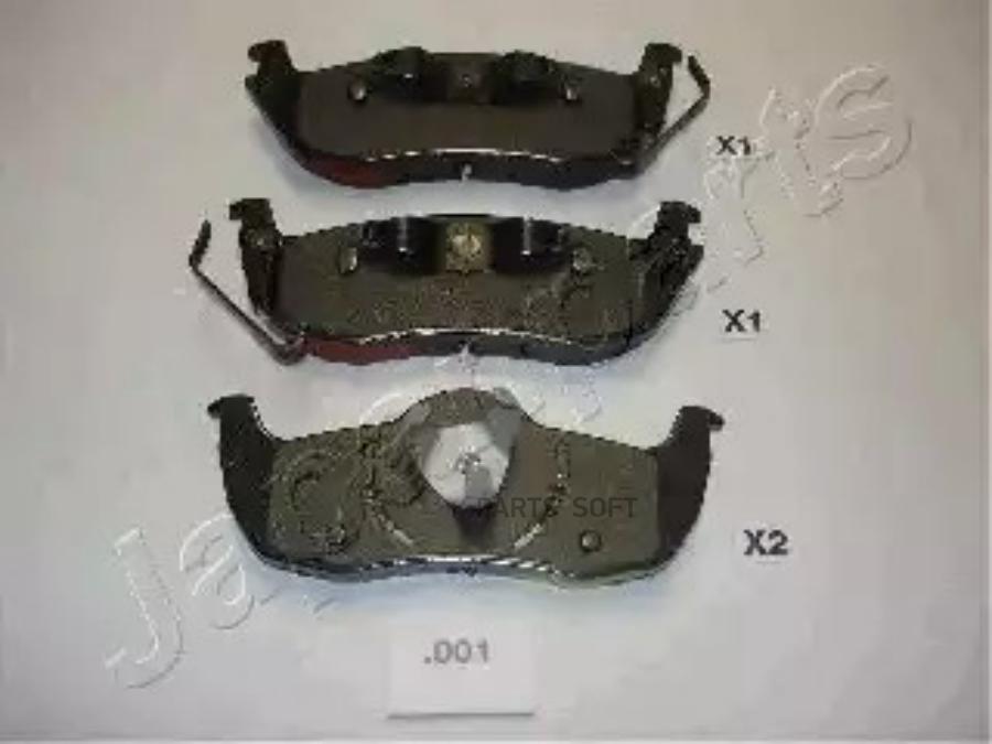

Тормозные колодки Japanparts PP001AF