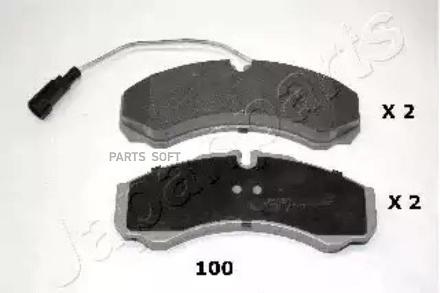 Тормозные колодки Japanparts PP100AF