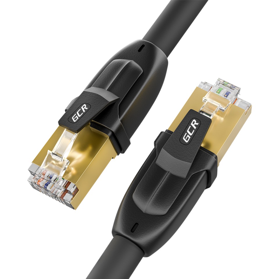 фото Кабель gcr rj45-rj45 m-m black 0,5m (gcr-52556)