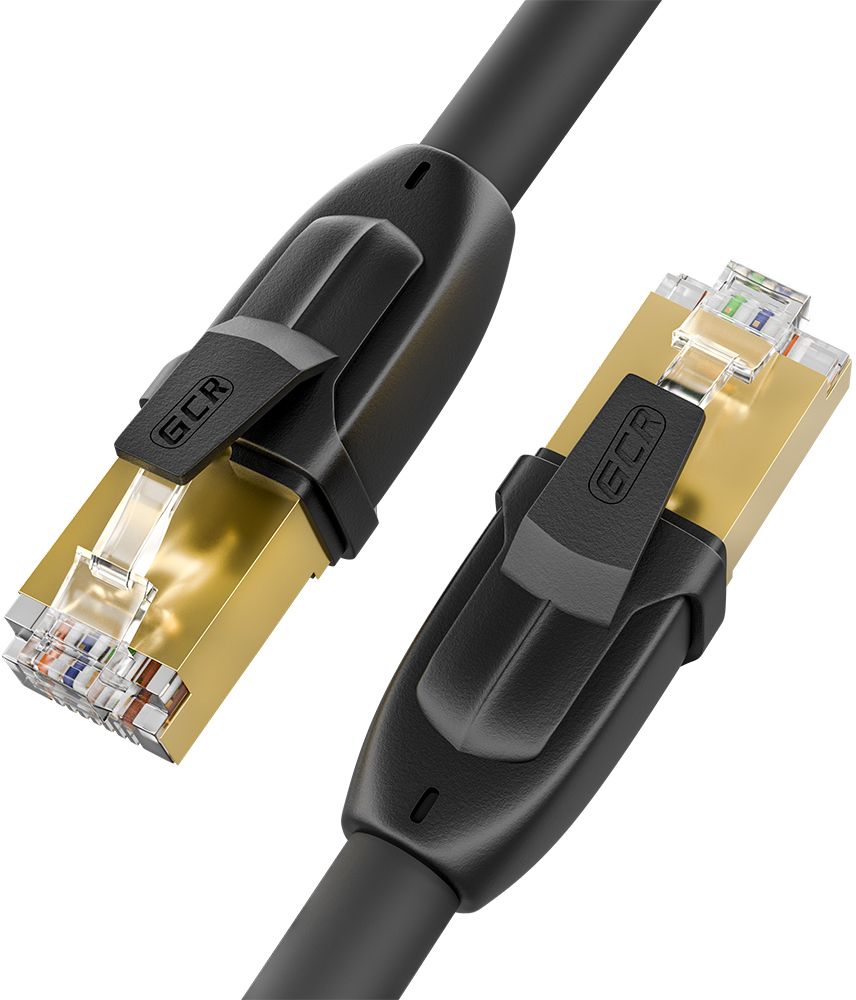 фото Кабель gcr rj45-rj45 m-m black 0,5m (gcr-52556)