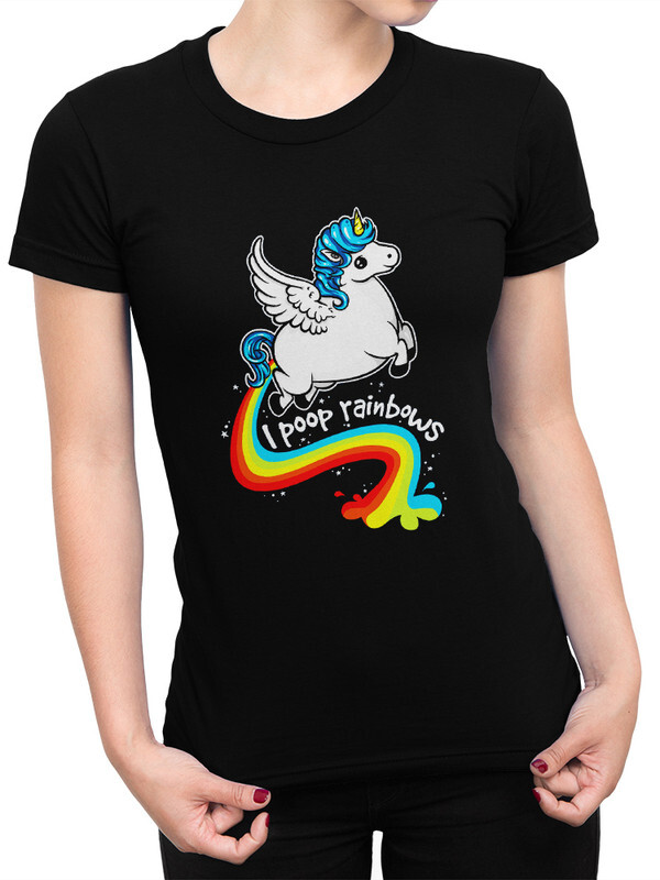 

Футболка женская Dream Shirts Пердящий Единорог черная M, Пердящий Единорог
