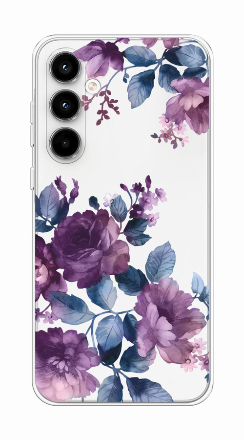 

Чехол на Samsung Galaxy A35 5G "Purple Blossoms", Синий;фиолетовый, 2109350-1