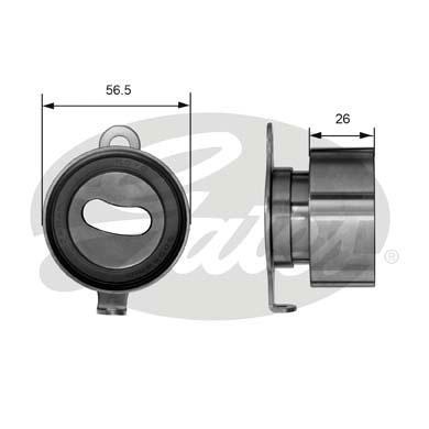 

GATES Ролик натяжителя ремня GATES T41011