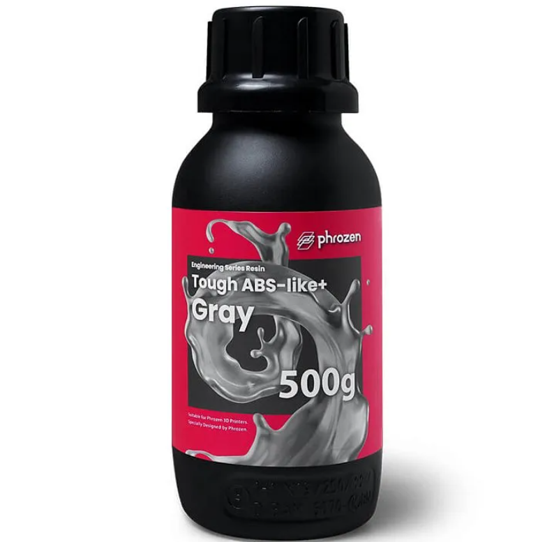 

Фотополимерная смола Phrozen Tough: ABS-Like+ Gray, серая, 0,5 кг, Серый, Tough: ABS-Like+ Gray