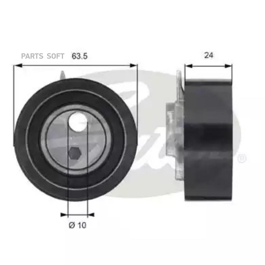 

GATES Ролик натяжителя ремня GATES T43049