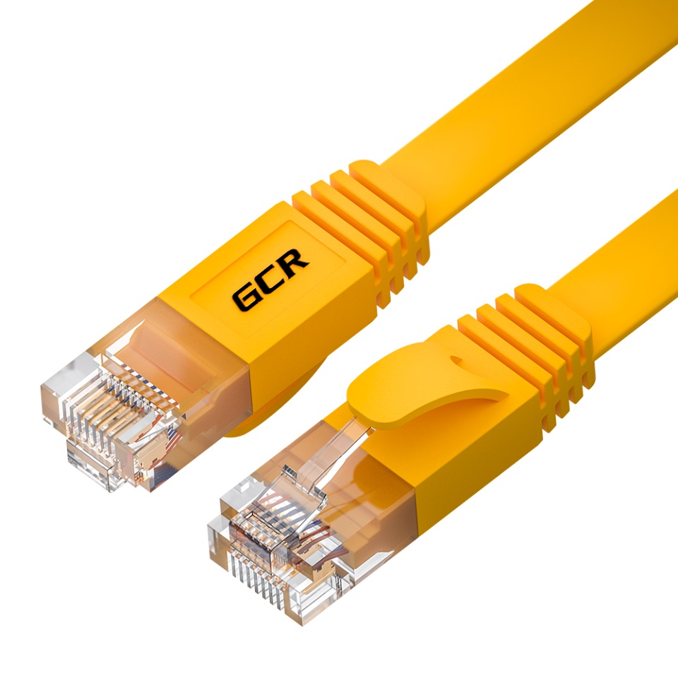 фото Кабель gcr rj45-rj45 m-m yellow (gcr-52826)