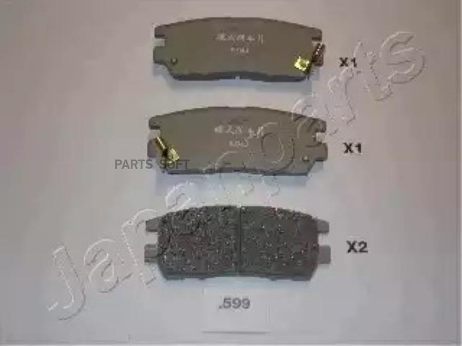 

Тормозные колодки Japanparts PP599AF
