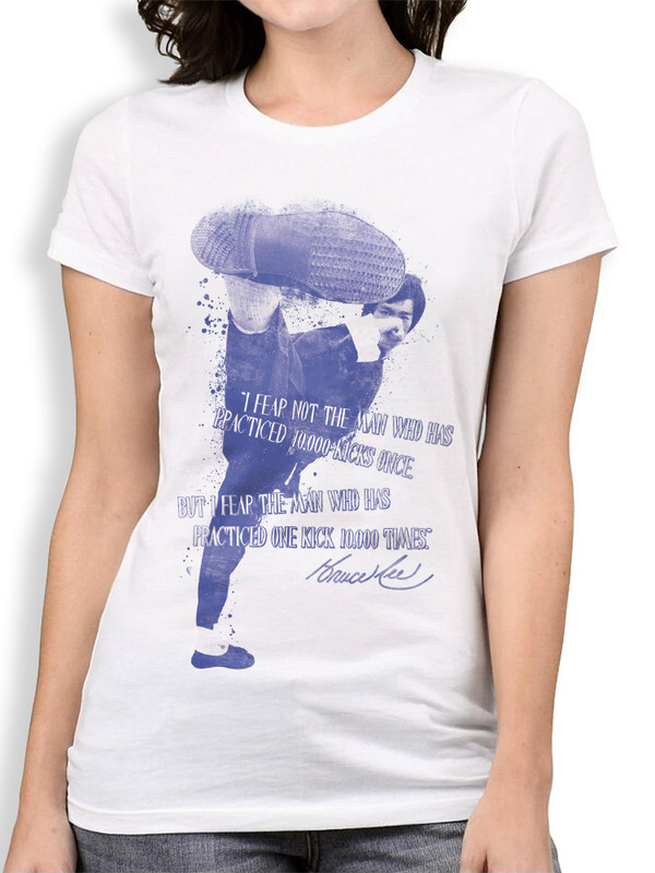 

Футболка женская Dream Shirts Брюс Ли - Bruce Lee белая L, Брюс Ли - Bruce Lee