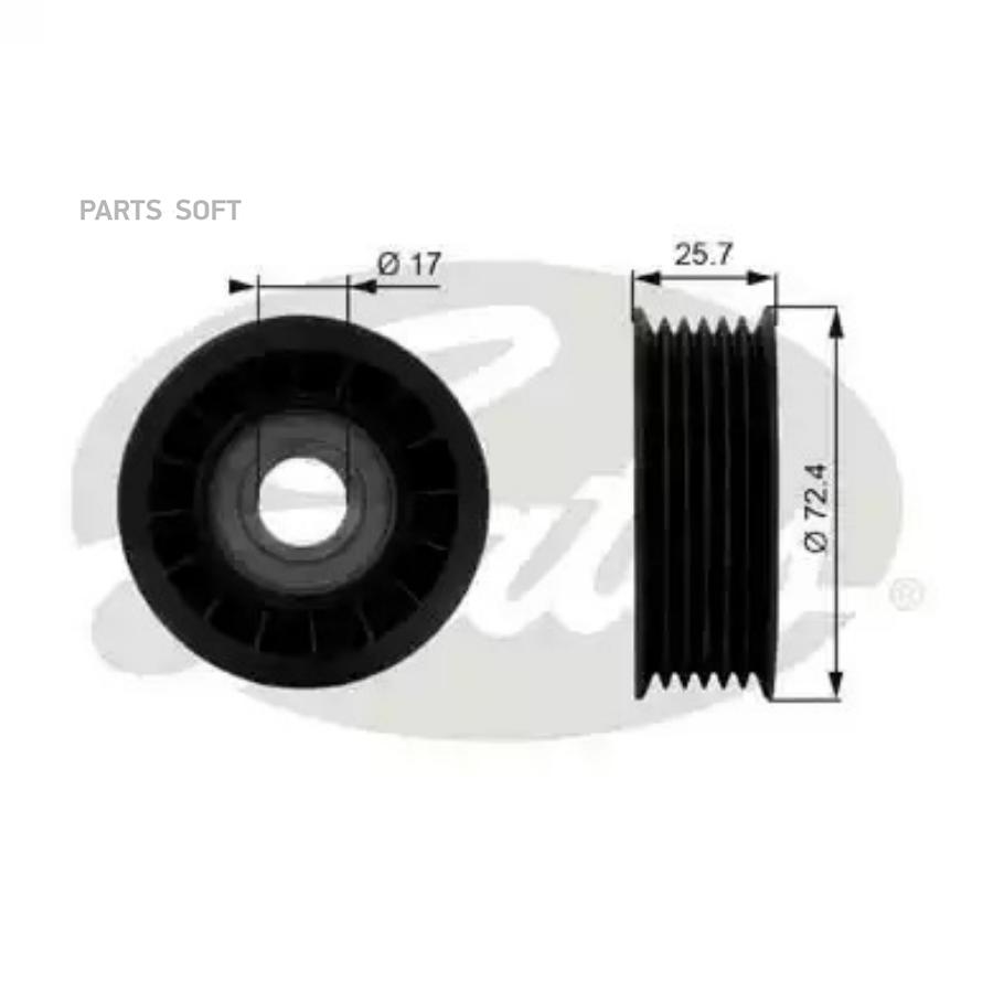 

GATES Ролик приводного ремня GATES T38008