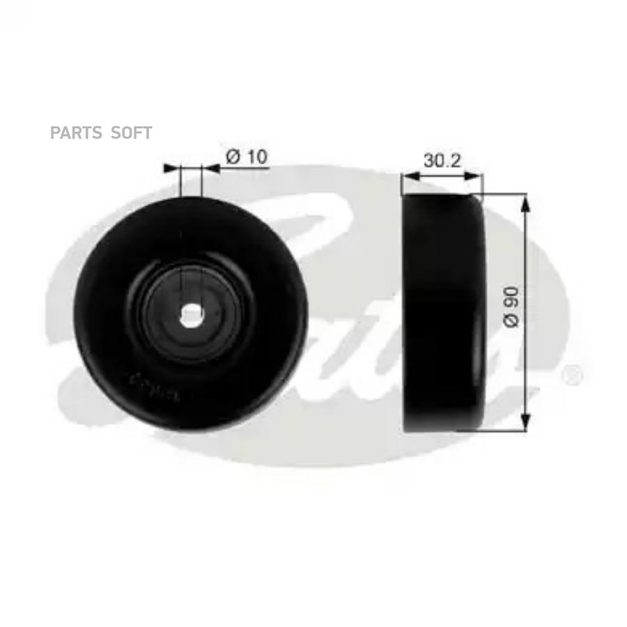 

GATES Ролик приводного ремня GATES T38042