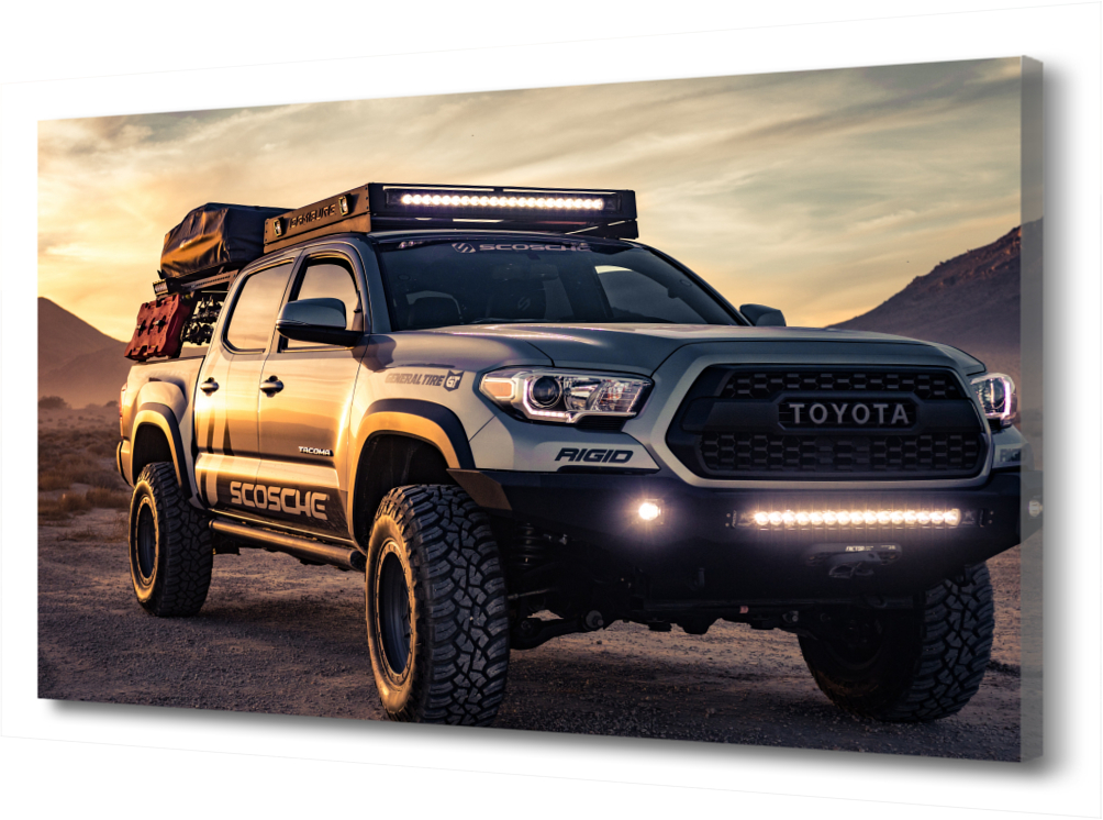 

Картина на холсте Автомобиль Toyota PRC-930 (75x50см). Натуральный холст