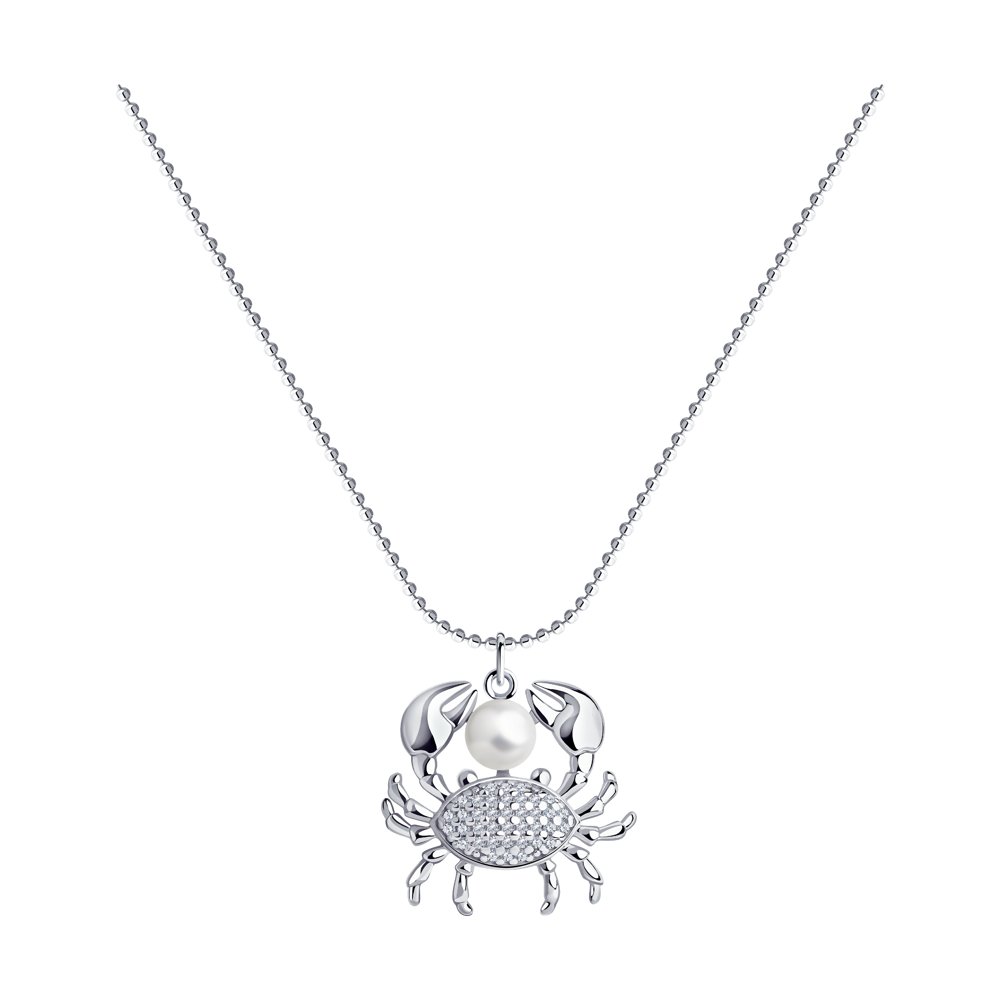 

Колье из серебра жемчугом 55 см SOKOLOV 94070387, 94070387