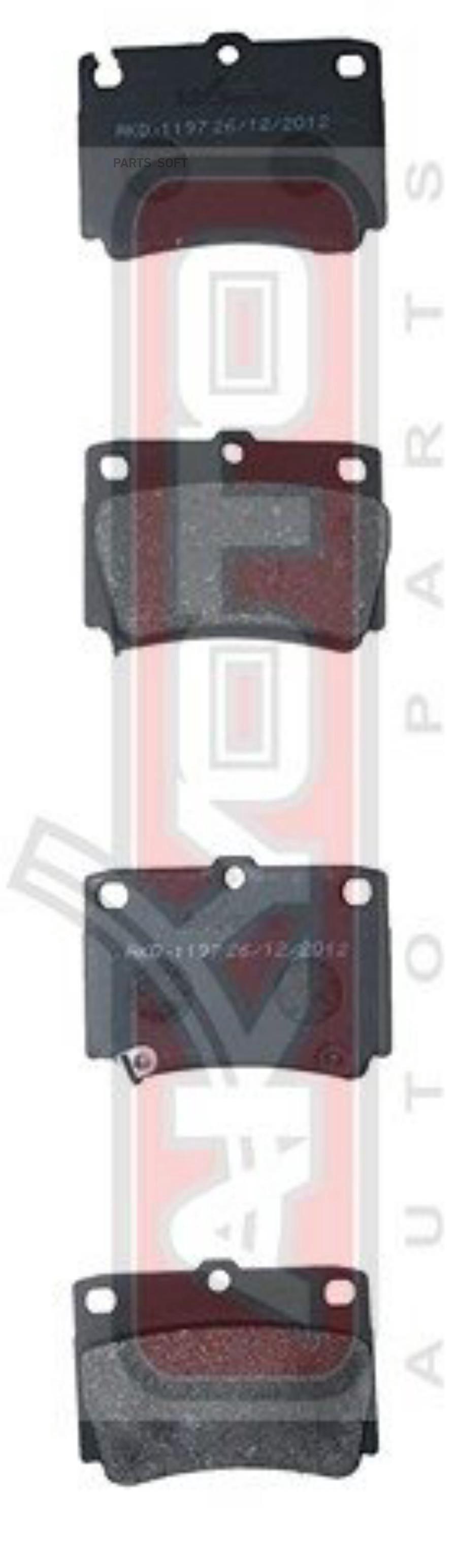 

Тормозные колодки Akyoto задние дисковые AKD1197