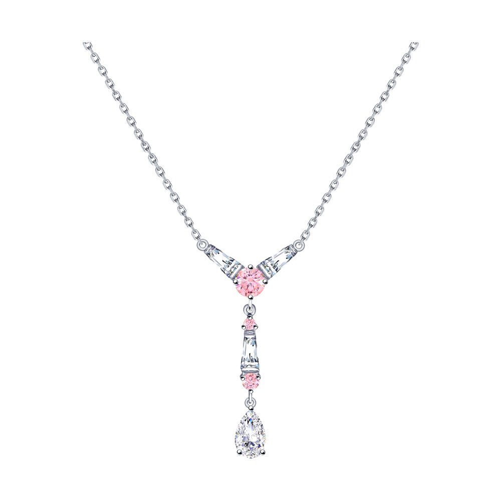 

Колье из серебра с фианитом 50 см SOKOLOV 94070186, 94070186