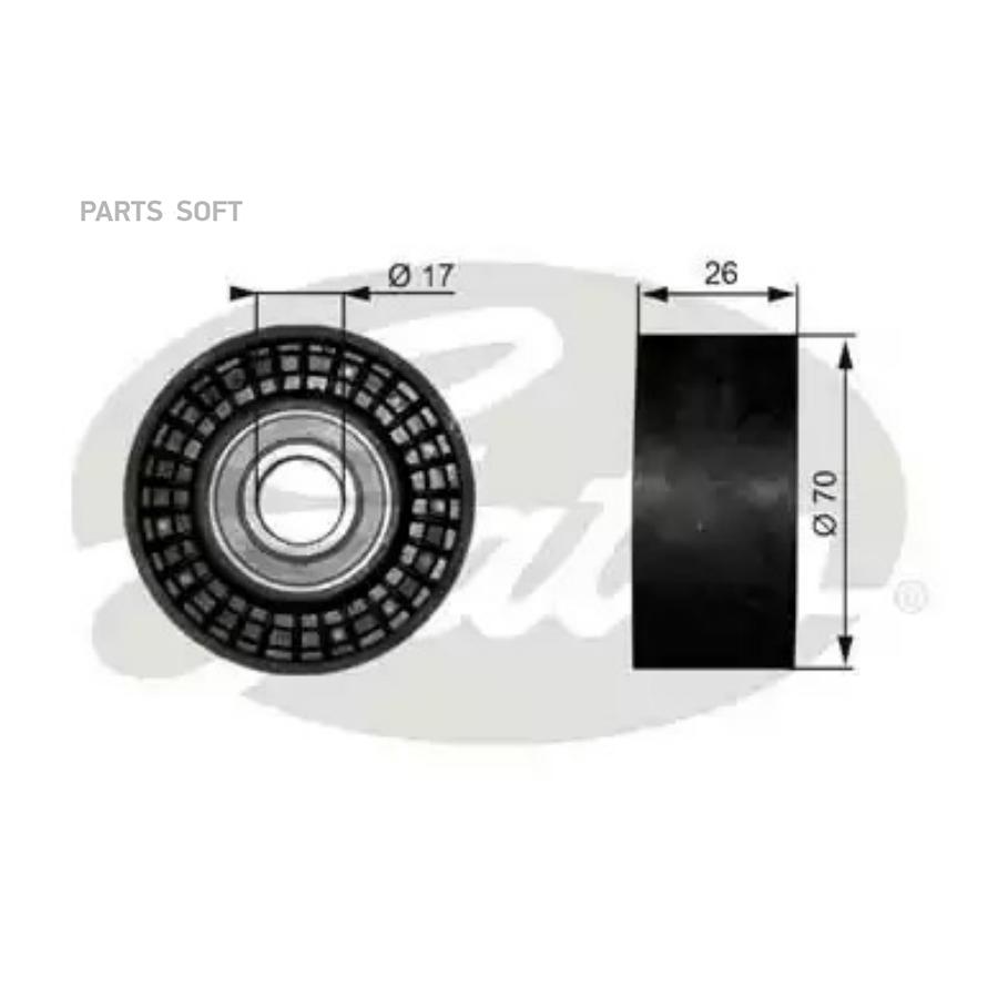 

GATES Ролик ремня приводного GATES T38018