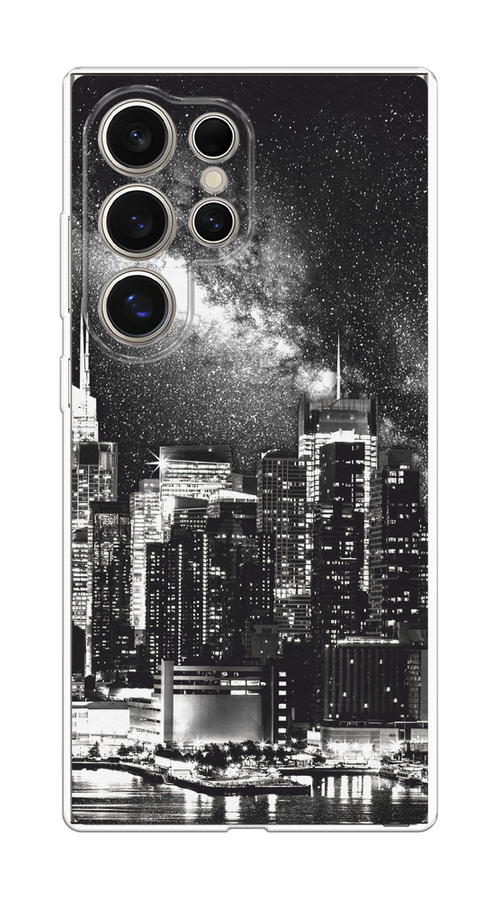 

Чехол на Samsung Galaxy S25 Ultra "Ночной Нью-Йорк", Черный;серый;белый, 2110550-1
