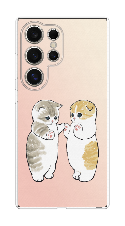 

Чехол на Samsung Galaxy S25 Ultra "Пухлые котики", Розовый;бежевый;серый, 2110550-1