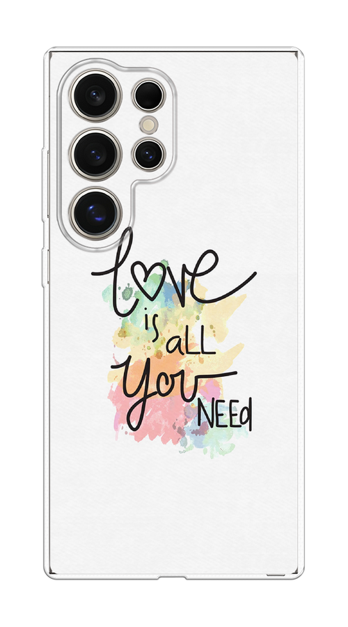 

Чехол на Samsung Galaxy S25 Ultra "Love is all you need", Белый;черный;зеленый, 2110550-1