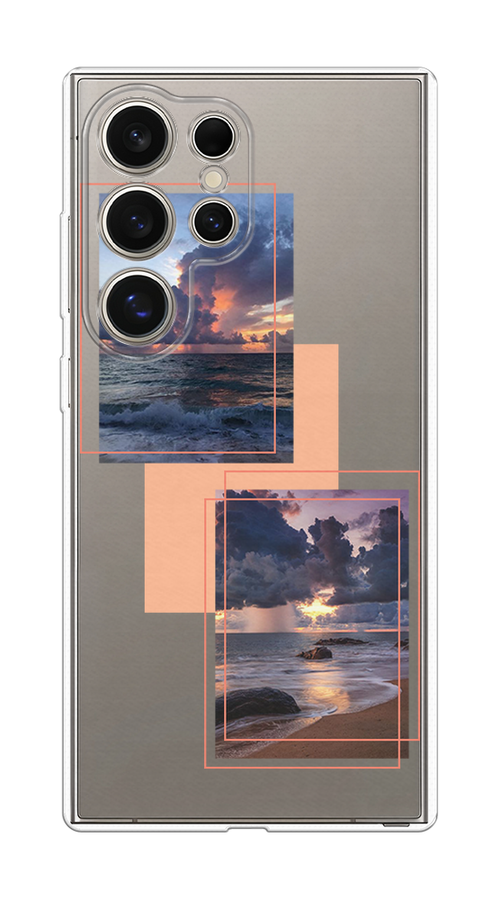 

Чехол на Samsung Galaxy S25 Ultra "Sky collage", Розовый;прозрачный;синий, 2110550-1