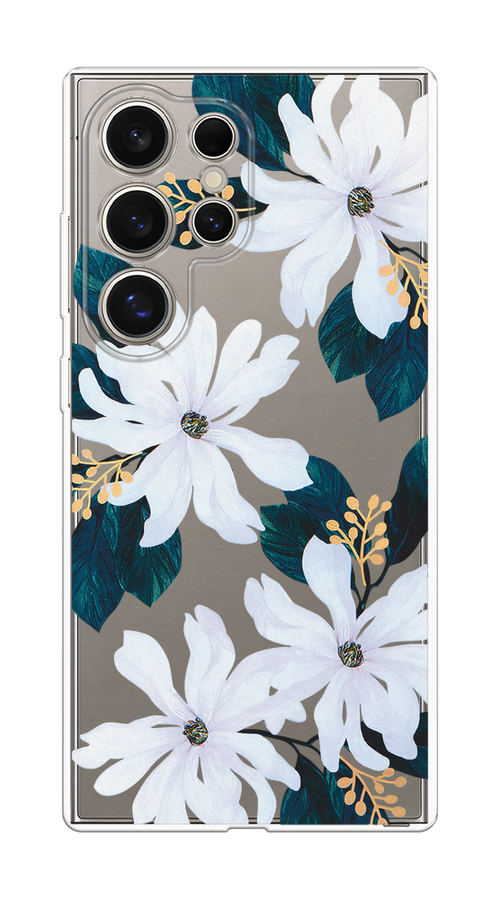 

Чехол на Samsung Galaxy S25 Ultra "Delilah Flower", Зеленый;белый, 2110550-1