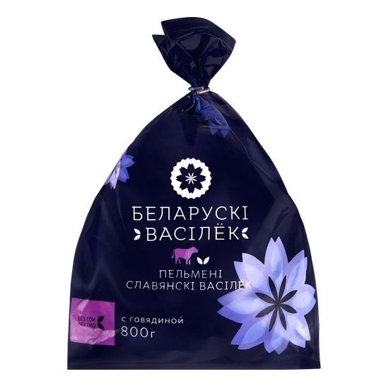 

Пельмени Славянский василек с говядиной 800 г