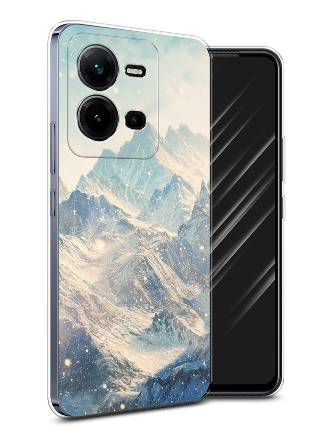 

Чехол Awog на Vivo V25e / Виво V25e "Горы 4", Голубой, ok