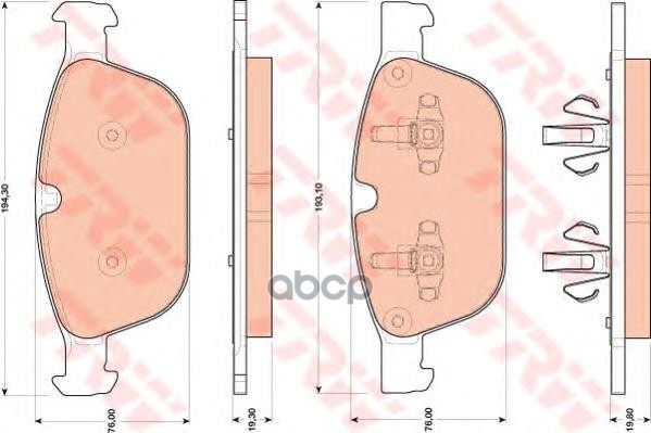 

Тормозные колодки ZFR дисковые GDB1821ZFR