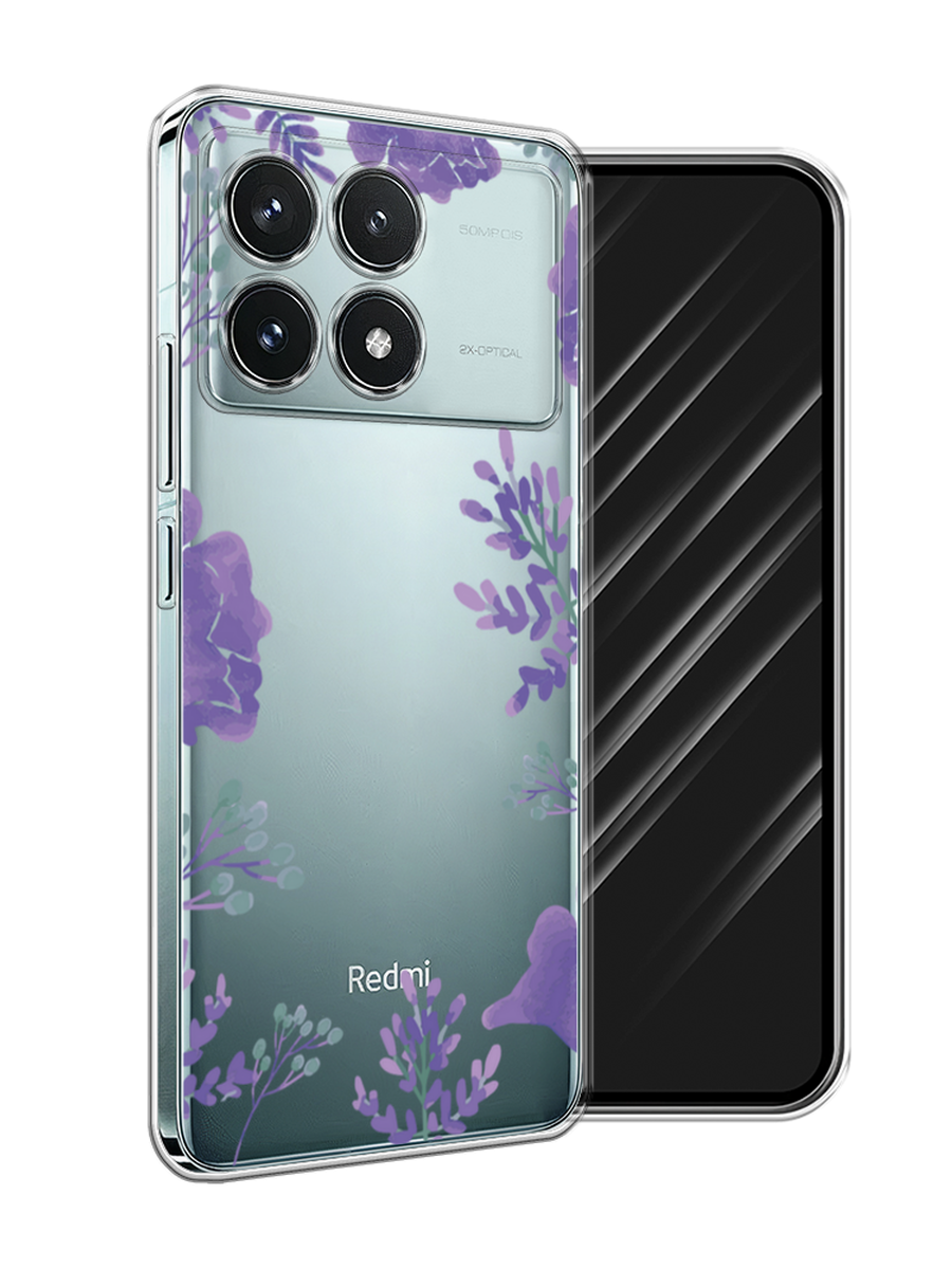 

Чехол Awog на Xiaomi Redmi K70 Pro 5G "Сиреневая цветочная рамка", Прозрачный;фиолетовый, 320750-1
