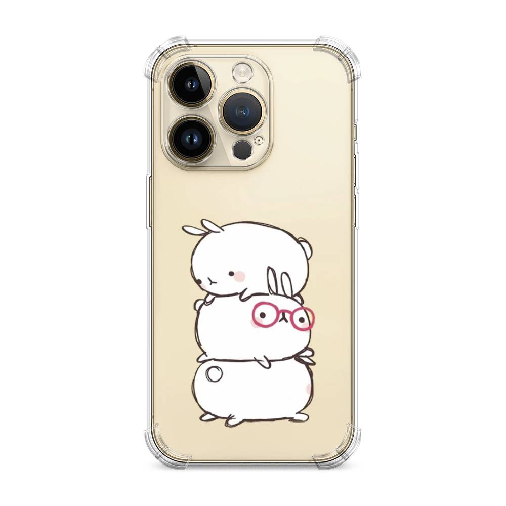 

Чехол Awog на Apple iPhone 14 Pro / Айфон 14 Про "Бутерброд", Розовый, 15251-1