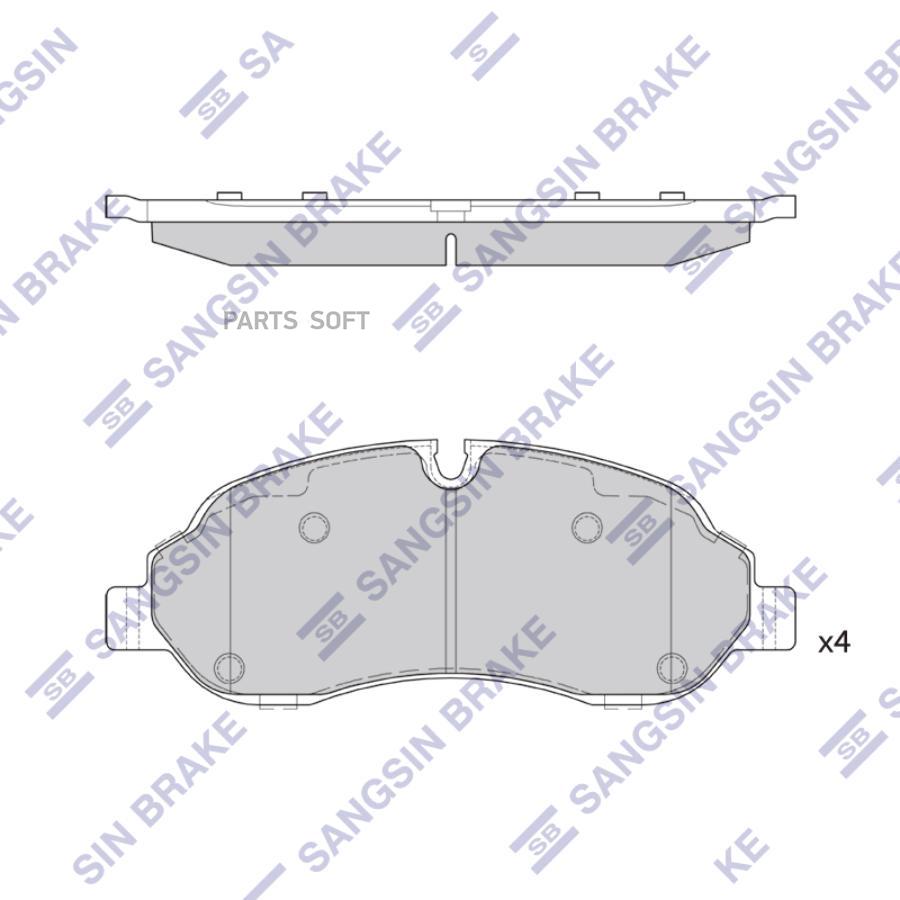 

Тормозные колодки Sangsin brake SP2583, SP2583