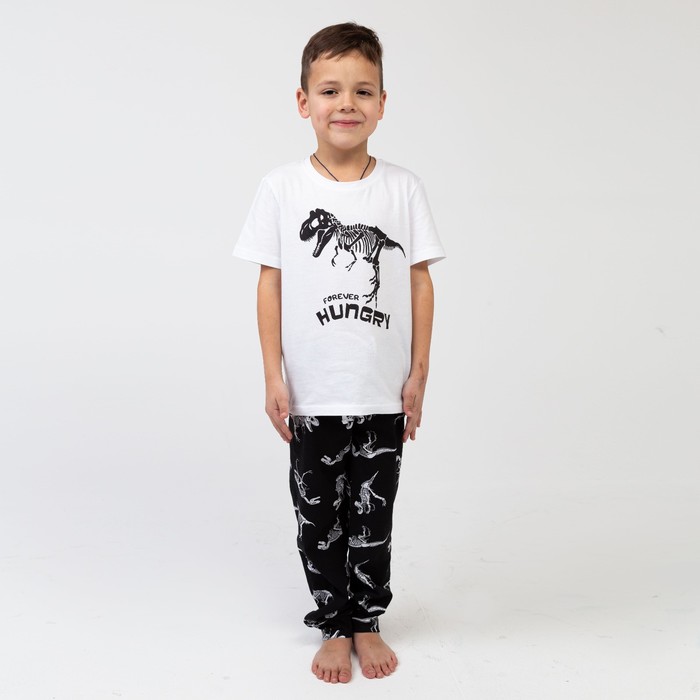 Пижама (футболка, брюки) KAFTAN Динозавры рост 110-116 (32)